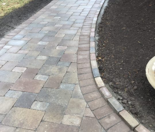 Curved Stone Walkway